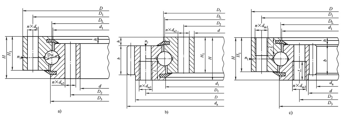 Single-row Four Point Contact Ball Slewing Bearing