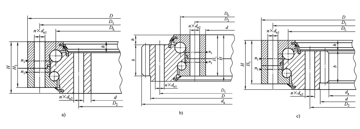 Single-row Four Point Contact Ball Slewing Bearing