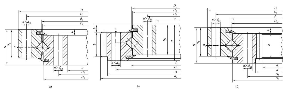 Single-row Cross Roller Slewing Bearing