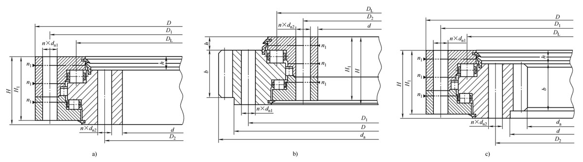 Single-row Cross Roller Slewing Bearing